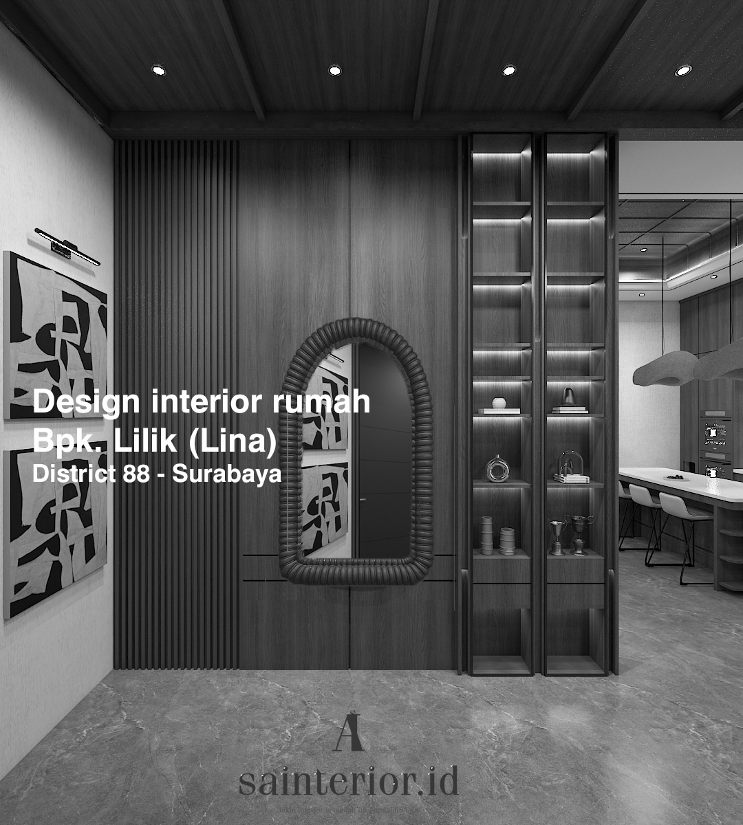 Interior Kantor Modern District 9 - Desain Interior Surabaya